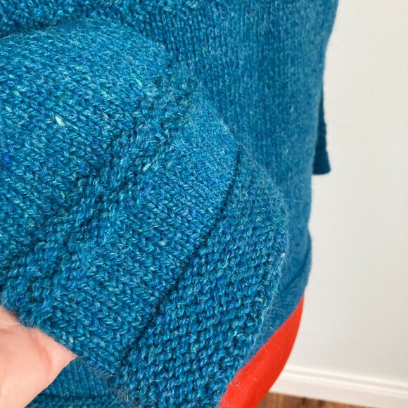 Gansey Blue Jay Sweater Hand knit Small - Picture 5 of 13